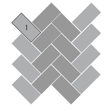 Плитка тротуарная ArtStein Прямоугольник серый, Старение 1.П6 100*200*60мм